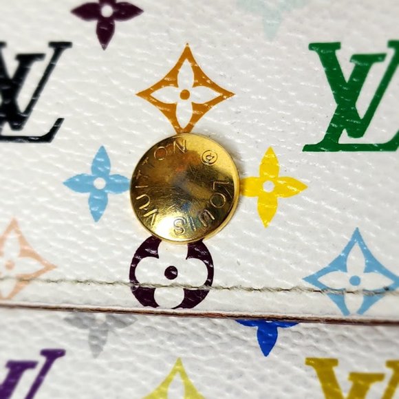 CA1078- Louis Vuitton Multicolore Portefeuille Alexandra Trifold Wallet - Picture 3 of 13